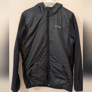 Columbia Men's Size Small Robinson Mountain Jacket Black Lightweight And Warm